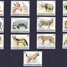 DB1 Fauna Africana Burundi 1982 12 v. MNH +1 v. stampilata