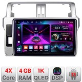 Navigatie Toyota Landcruiser J150 Prado 2014-2017 A-065 4+64 InCell Display 1K Android Waze USB Navigatie Internet Youtube Radio