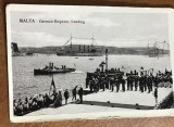 CPISTR7 Ilustrata Veche Malta Imparat German Wilhelm II Corabie Marina / Vintage Malta Postcard German Emperor Wilhelm II Landing Military Ships