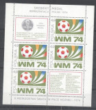 Poland 1974 Football, Soccer, sheetlet, MNH AL.078, Nestampilat
