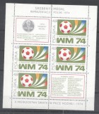 Poland 1974 Football, Soccer, sheetlet, MNH AL.078, Nestampilat