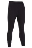 Pantaloni sport barbati Joma Jungle negri, bumbac, banda elastica, buzunare laterale