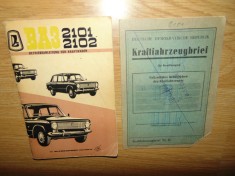 Instructiuni de exploatare autoturismele BA3 2101,2102 -Lb.Germana
