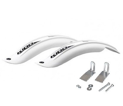 Set 2 aparatori roti biciclete, Simpla KIDO SDL 16&quot;, culoare alb Cod:B367