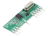 Receptor RF AM OOK 433,92MHz 2-5,5VDC THT