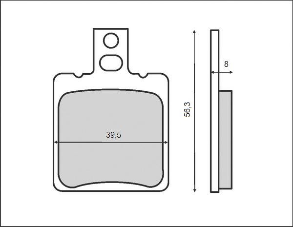 Set placute frana FT3067 - Aprilia Leonardo - Beta Eikon - Malaguti Ciak - F18 Warrior 125-150cc