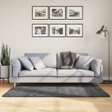 vidaXL Covor &bdquo;OVIEDO&rdquo;, fire scurte, antracit, 80x150 cm