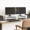 vidaXL Suport monitor, alb, 100x24x16 cm, lemn prelucrat 854724