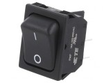 Rocker Switch DPST ON-OFF 10A 250V Black
