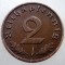 2.643 GERMANIA 2 REICHSPFENNIG 1938 F