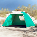 vidaXL Cort camping 2 persoane verde marin impermeabil setare rapidă