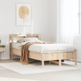 Cumpara ieftin Cadru pat fără saltea, 100x200 cm, lemn masiv pin
