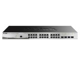 SWITCH D-LINK SMART 24 porturi POE Gigabit + 4 porturi Combo SFP, POE 370W, carcasa metalica, rackabil, &quot;DGS-1210-28/ME&quot; (timbru verde 2 lei)