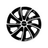Set 4 Capace Roti potrivite jantelor de 16 inch, pentru Smart, model Stig Extra Black &amp; White, Autohelix MSA