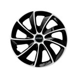 Set 4 Capace Roti potrivite jantelor de 16 inch, pentru Smart, model Stig Extra Black &amp; White