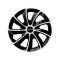 Set 4 Capace Roti potrivite jantelor de 16 inch, pentru Smart, model Stig Extra Black &amp; White