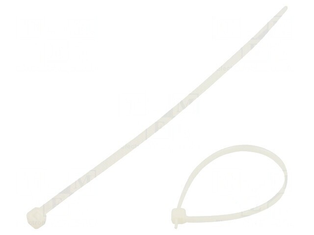 Colier de Str&acirc;ngere Poliamidă 200mm x 2,5mm Naturală
