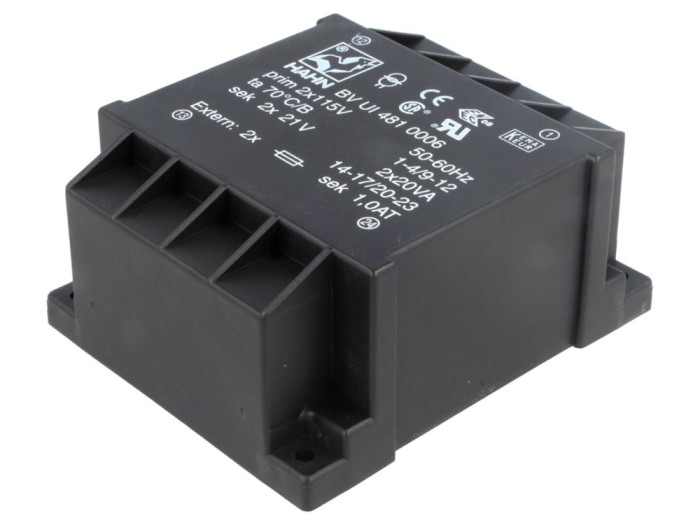 Transformator &icirc;ncapsulat 40VA 115VAC x2