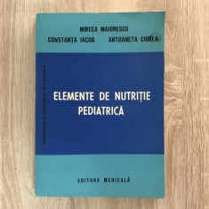 Elemente de nutrite pediatrică/ colectiv/ 1987