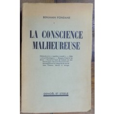 LA CONSCIENCE MALHEUREUSE par BENJAMIN FONDANE , 1936