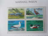 Marshall -IslandsFauna ,pasari-serie completa -nestampilate, Nestampilat
