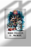 Poster Canvas de Craciun Neramat - Print Digital - Bradul Straluceste | A3 (29.7 x 42 cm)