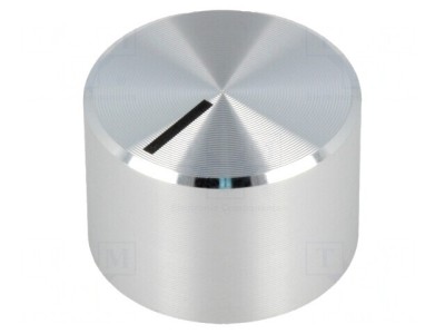 Buton rotativ aluminiu/plastic &amp;Oslash; 6mm foto