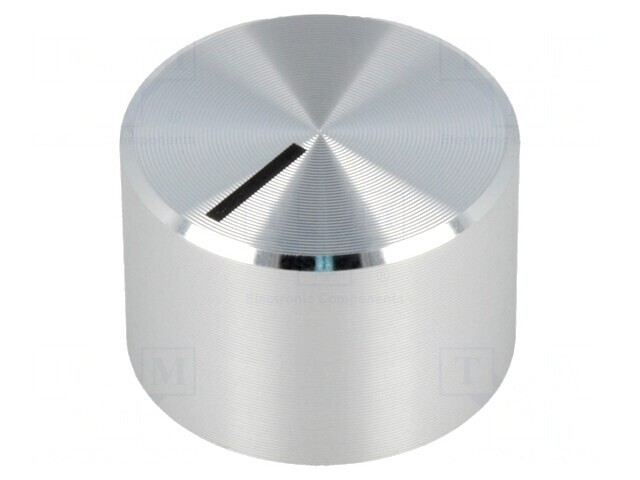 Buton rotativ aluminiu/plastic &Oslash; 6mm