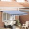 vidaXL Markă Automată Retractabilă Albastră și Albă 300x250 cm