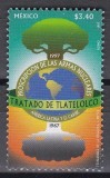 Mexic 1997 - A 30-a aniversare a Tratatului de la Tlatelolco din America Latină și Caraibe privind interzicerea armelor nucleare, MNH