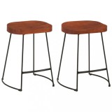 vidaXL Scaune de bar Gavin 2 buc. 45,5x38x53 cm lemn masiv de mango