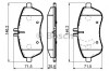 Set placute frana,frana disc MERCEDES C-CLASS T-Model (S204) (2007 - 2014) BOSCH 0 986 494 161