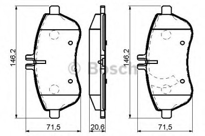 Set placute frana,frana disc MERCEDES C-CLASS Cupe (C204) (2011 - 2016) BOSCH 0 986 494 161 foto