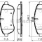 Set placute frana,frana disc MERCEDES C-CLASS T-Model (S204) (2007 - 2014) BOSCH 0 986 494 161