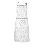 Sort bucatarie bumbac alb gri Dogs 70x85 cm