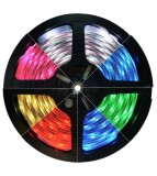 Banda LED RGB SMD3528 12V 60 LED/m IP65 Autoadeziv, Fara Alimentator-Lungime 2 Metri