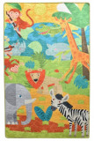 Covor antiderapant pentru copii Animals 100x150 cm, Chilai Home