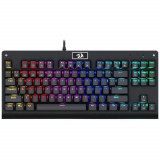 Tastatura gaming Redragon K568 Dark Avenger, Iluminare RGB, Mecanica, Negru