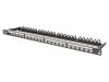 Patch Panel Keystone 24 porturi 19" negru - DIGITUS