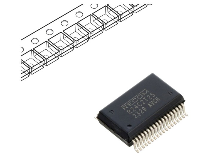 Convertor DC/DC 2W, 21&ndash;27VDC