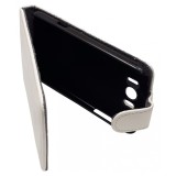 Husa flip vertical Forcell alba pentru HTC Sensation XL