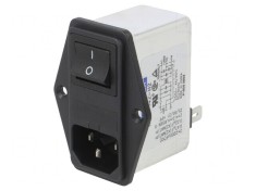 Conector Alimentare AC Soclu Tată 4A 250VAC IEC 60320 4,2mH