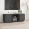 vidaXL Comodă TV, gri, 110x35x40,5 cm, lemn masiv de pin