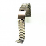 Cumpara ieftin Bratara de ceas din otel inoxidabil Argintie - 20mm, 22mm, 24mm, Time Veranda