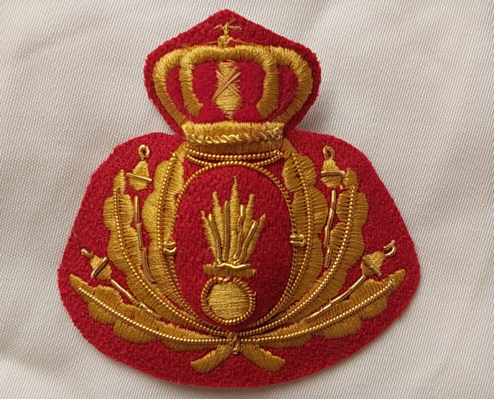 Emblema coifura, cuc cascheta, sapca regalista infanterie , pre ww2