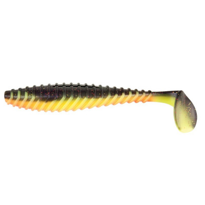 Set naluci soft/shad-uri Trendex Rib Tail, 3 buc/set, 11 cm, galben/negru foto