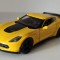 Macheta Chevrolet Corvette Z06 C7 2017 galben - Welly 1/36