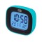 Ceas desteptator cu LCD SLD 3875 cu termometru si calendar turcoaz Trevi