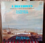 Disc vinil L. Beethoven* - Ivan Monighetti, Vladimir Viardo - Sonatele nr. 4 și 5 pentru violoncel și pian ( EX+ vizual / EX + auditiv ))