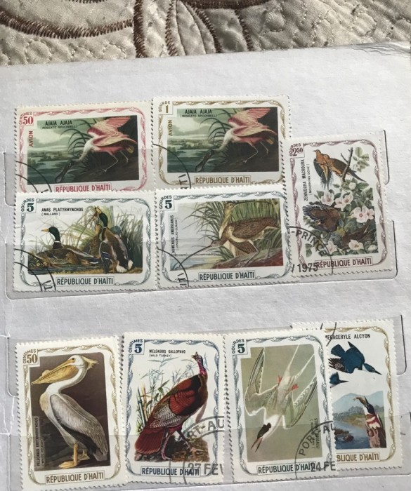 (B ) Timbre serii Straine Fauna Pasari Haiti